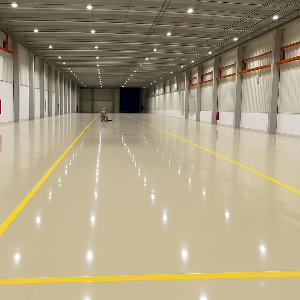 Epoxy flooring warehouse project